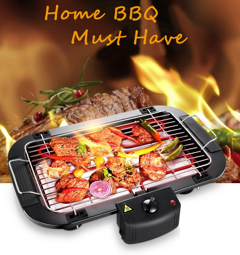 Bg01 2000w Easily Cleaned Electric Bbq Grill Smokeless Electric Grill