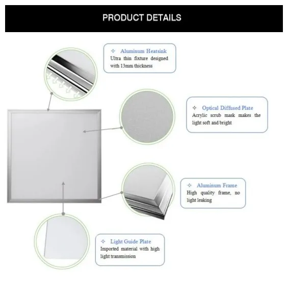 60x60 led panel light