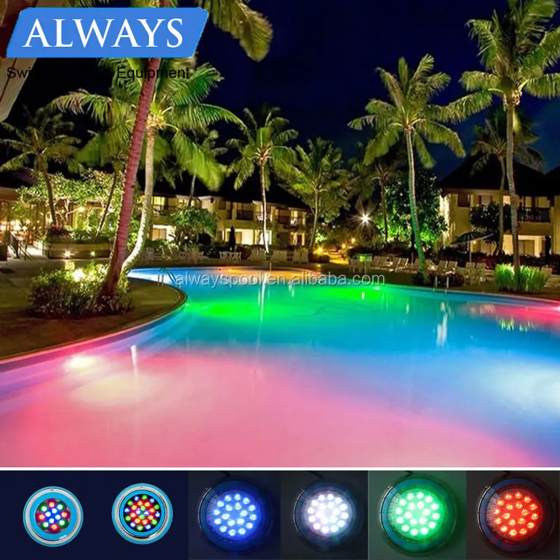 Wall Mounted 12v Par56 Led Swimming Pool Changing Lighting For Funtains