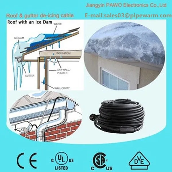 heating cable for roofs