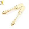 Online shopping usa Thick oil cartridge IP5 ceramic coil cbd atomizer 0.5ML 1ML gold glass cbd cartridge