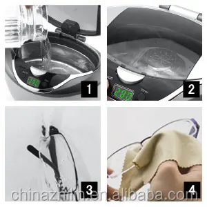 Jewelry cleaning mini digital display ultrasonic cleaner