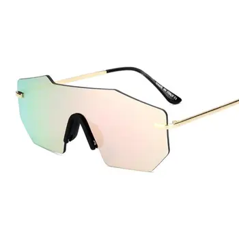 frameless mirror sunglasses
