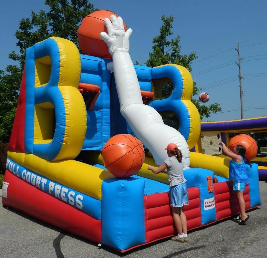 Outdoor Sport Double Hoop Inflatable Basketball Game,Basketball Toss