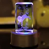 MH-FT0060 3d laser cube souvenirs personalized constellatory cube crystal glass cube