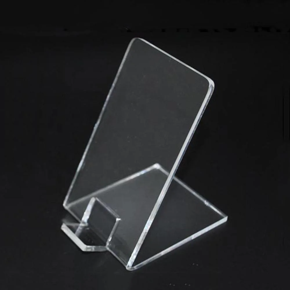 Black Tabletop Acrylic Smart Phone Holder Plastic Cell Phone Rack