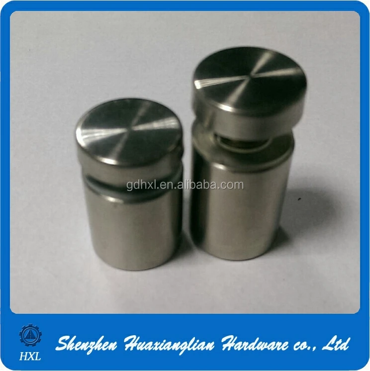 Stainless Steel Glass Fastening Standoff Screws For Glass Tables