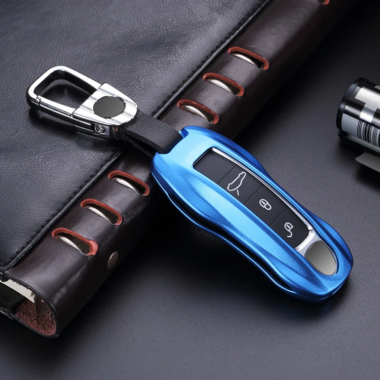 Smart,mfr Luxury Silver Aluminum Remote Smart Key Fob Holder Cover For Porsche Cayenne 911 Turbo Car Key Shell All Series , Buy Fob Holder Key