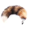 Fox Tail Metal Anal Plug Long Animal Tail Expand Butt Plug For Women & Men Funny Adult Love Sex Toys