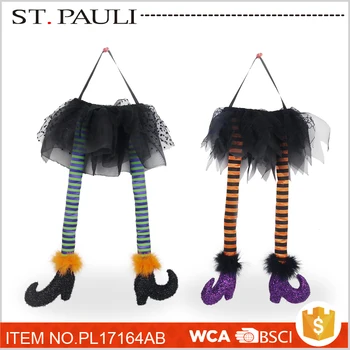 Halloween Indoor Ornament Witch Legs Event Party Supplies For