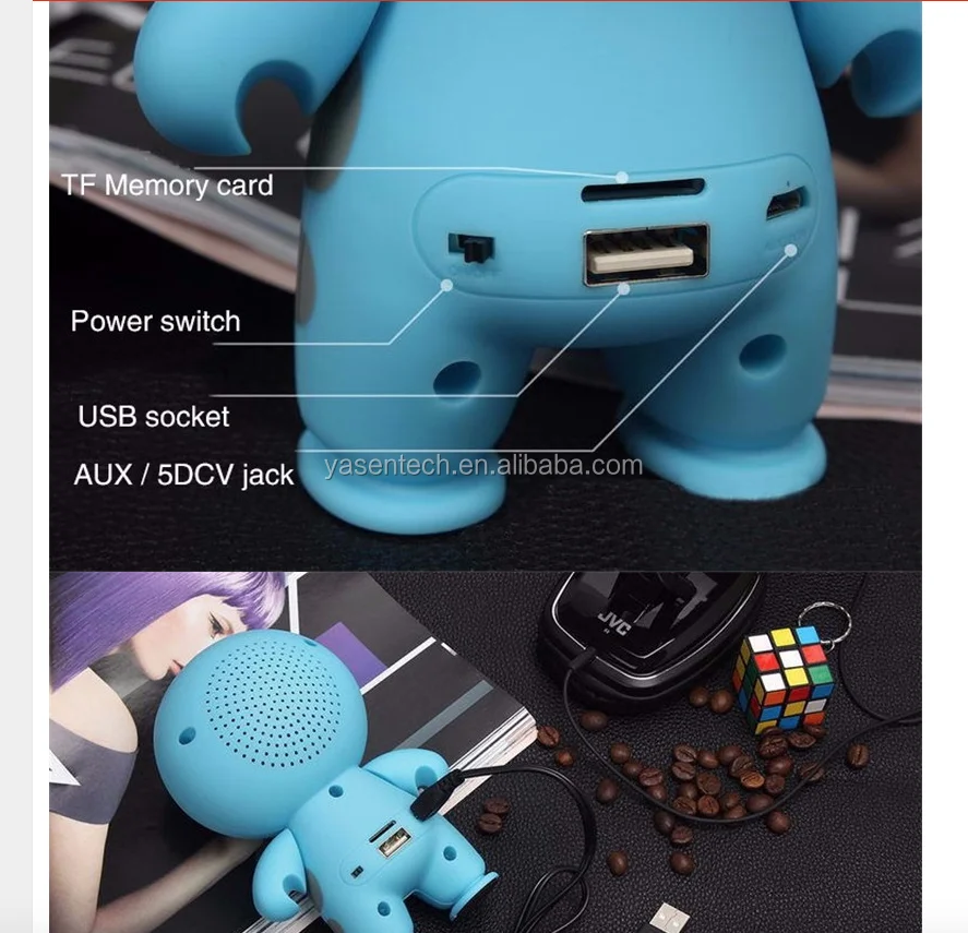 Mini Portable Wireless Cartoon baymax wireless speaker Support TF Card USB AUX Input Handsfree Call - ANKUX.COM
