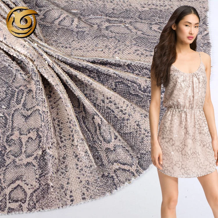 Luxury Cocktail Two Tone Mermaid Fish Scale Sequin Fabric Material SILVER BRONZE