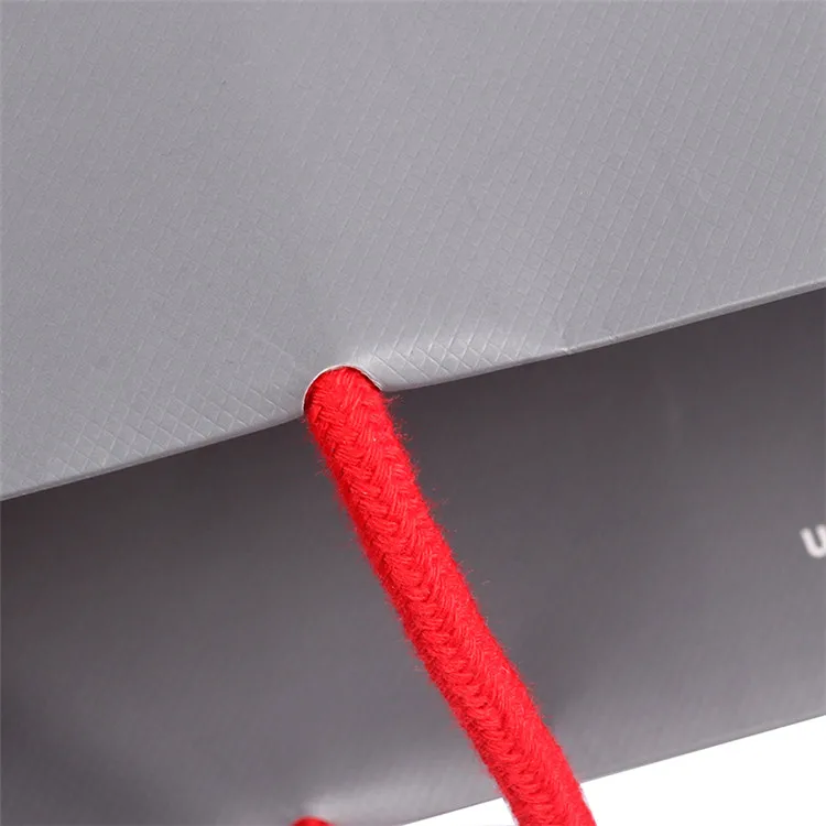 2019 New Style Recyclable Cheap Price Red Twist Handle Printing Paper Bag