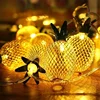 Battery Operated Indoor Pineapple Decoration Christmas LED String Light