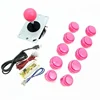 1 player arcade game controller joystick push buttons USB encoder to pc DIY arcade joystick kit for arcade game cabinet
