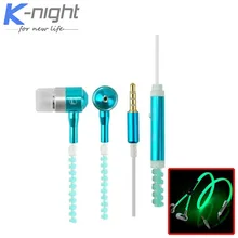 2015 hot luminous earphone Glow Headphones Original Wheat Glow In The Dark for iPhone Samsung Xiaomi