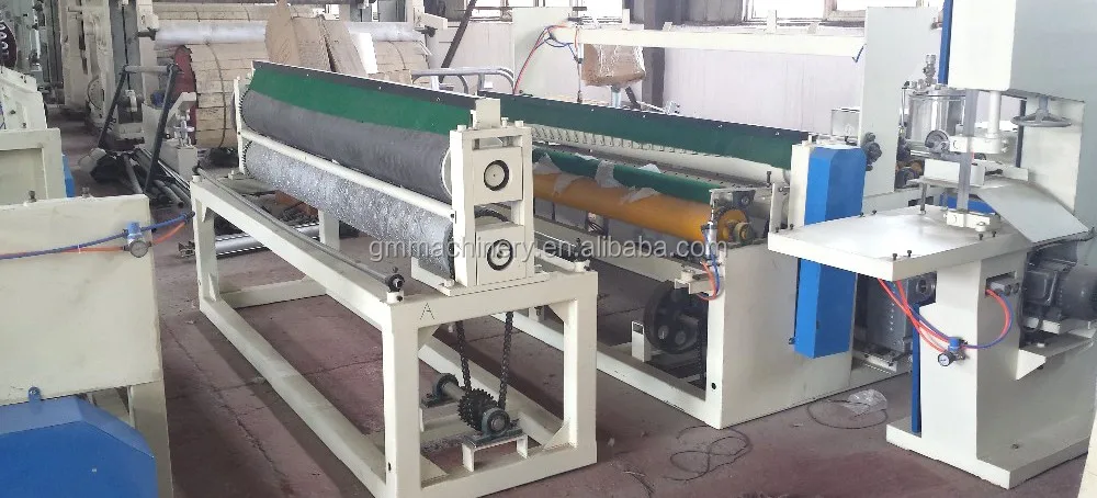 Paper rewinding embossing machine, hemp toilet paper making machine with high speed and long service life