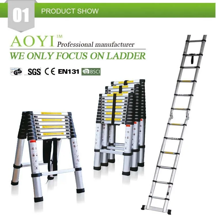 En131 Standard Approved Longest Telescopic Ladder Buy Longest