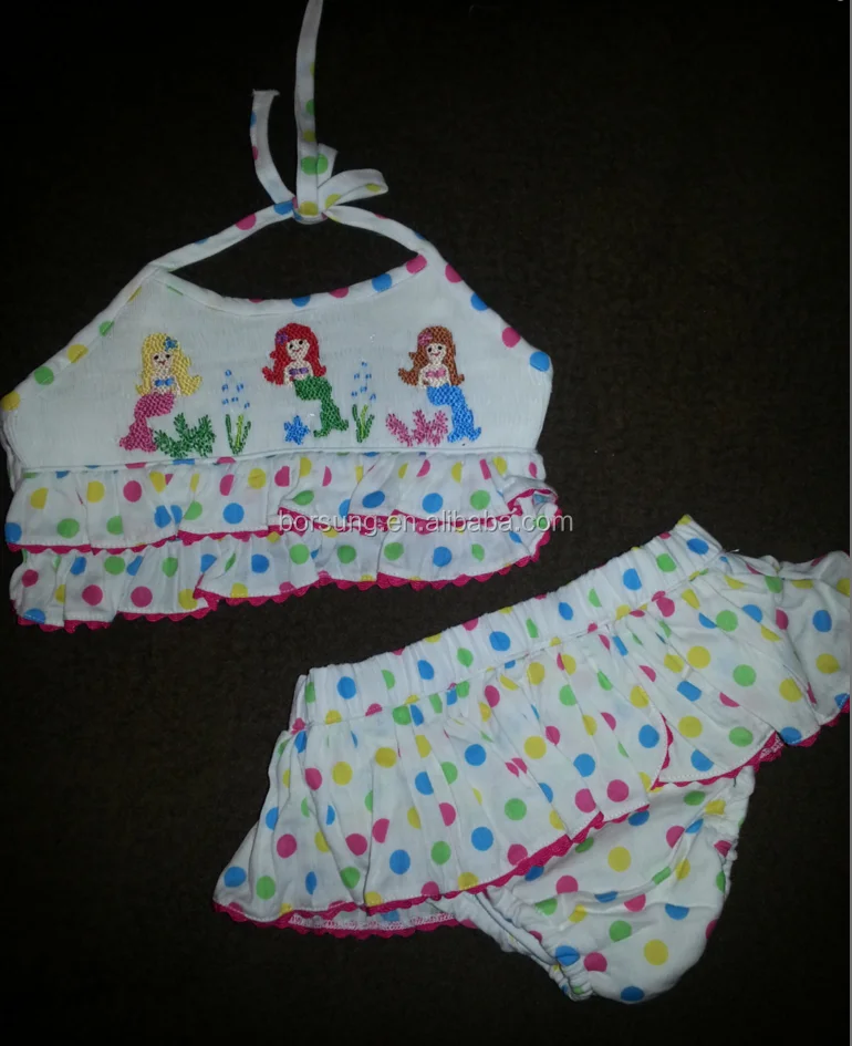 smocked bathing suit baby