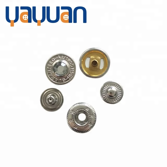 
Manufacturer Round Plating Custom Metal snap buttons 