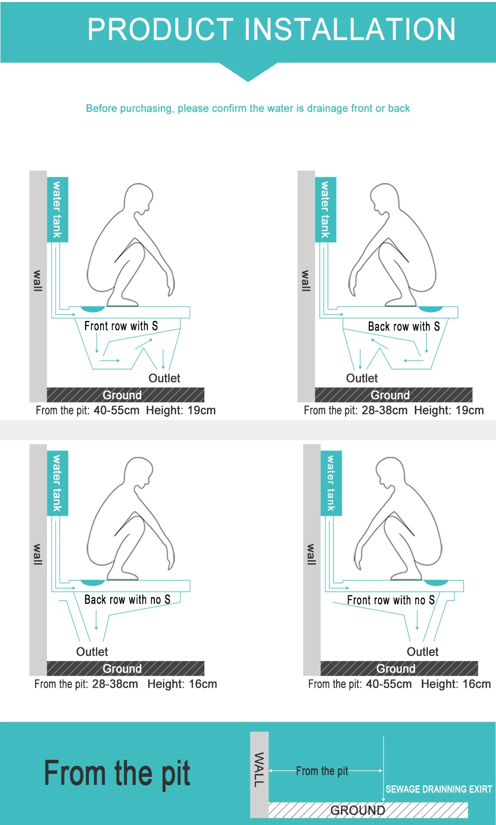 Children's Squat Toilet With Flush,Ceramic Squat Toilet Squatting Pan