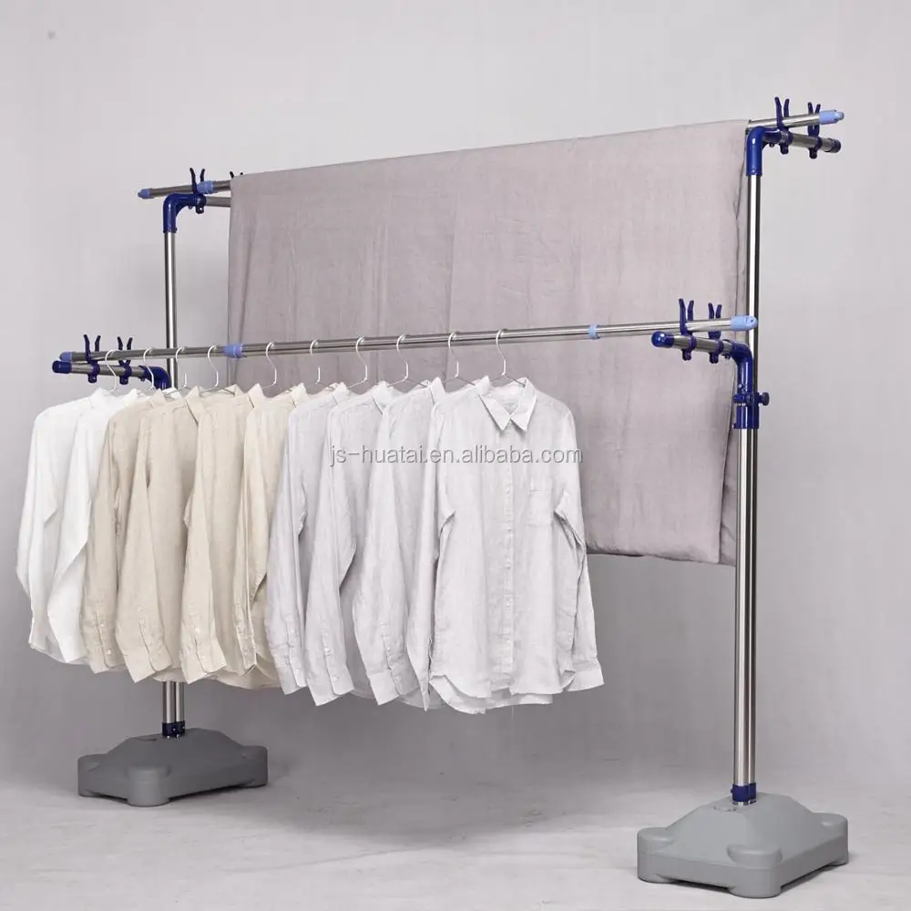 Laundry Drying Rack Indoor Outdoor Clothes Line Dryer Clothing Folding Stainless Steel Shelf Hc Gd01