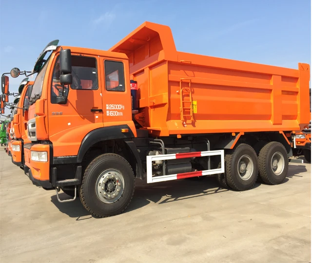 中国重汽黄金王子 6x4 u 形采矿自卸卡车