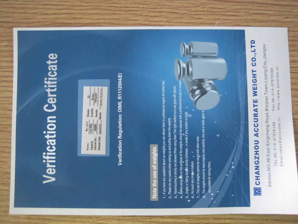 Oiml 10kg Stainless Steel Scale Calibration Weight Standard Weights For