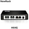 2, 4, or 8 FXS/FXO Ports VoIP SIP Gateway NewRock HX4G VoIP ATA