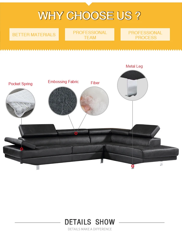 Comfortlands High Quality Furniture Living Room Modern Sectional
