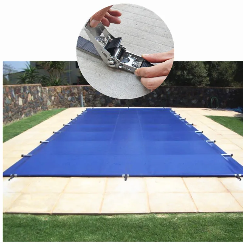 Customized 8 Foot Swimming Pool Cover Pvc With Aluminium Poles,Solid ...