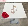 Custom Logo Acrylic Top Mini Restaurant Cafe Living Room Coffee Table Dining Table for Sale