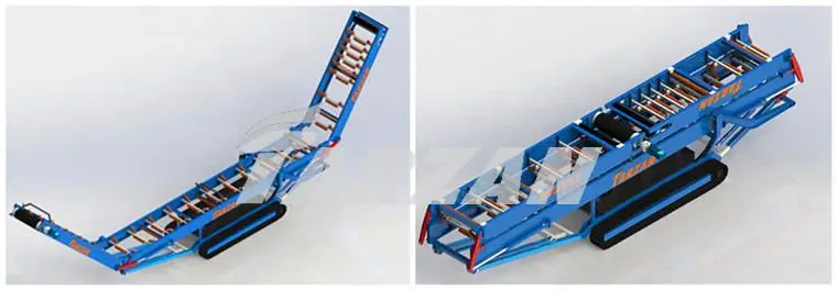 Widely used conveyor belt and hopper from Tarzan machinery