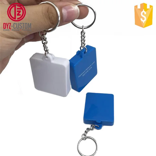 Promotional Plastic Pill Box Keychain Mini Capsule Pill Box Keychain