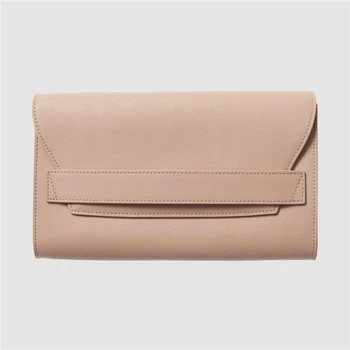 Wholesale Fashion Design Custom 100% Saffiano Leather Ladies Clutch Bag ...