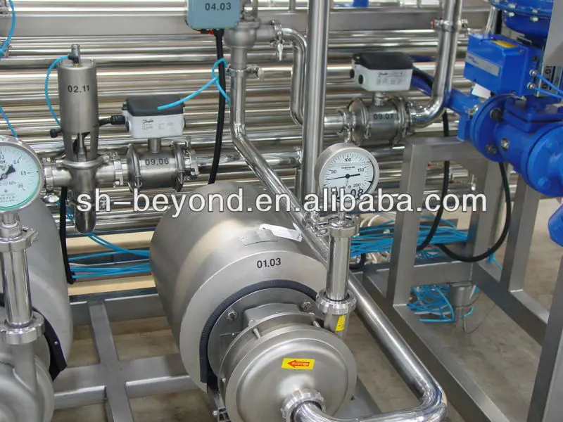 juice milk uht tube sterilizer