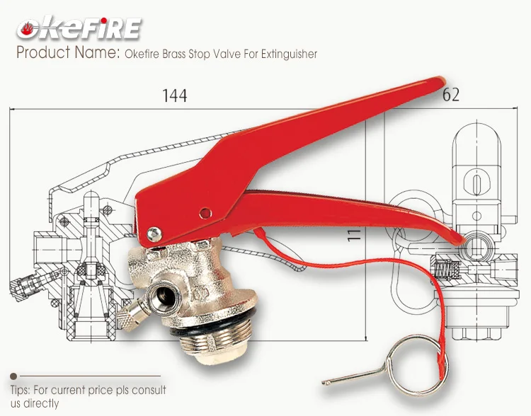 Okefire Red Wrought Brass Dcp Fire Extinguisher Valve Buy Fire