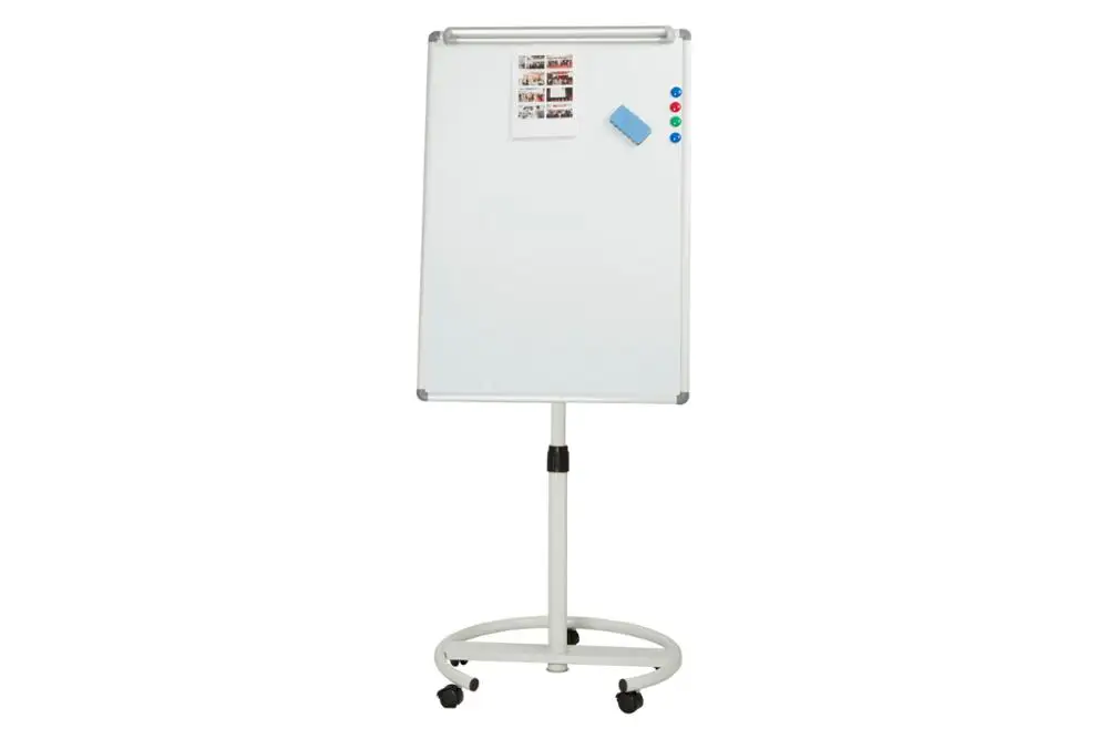 Top sale adjustable round tubes tripod flip chart magnetic whiteboard with stand for office and school