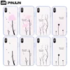 New 2019 Blue Wave Frame Tempered Glass Light Sensitive Phone Case For iPhone X/XS Max XR UV-induced Color Change Design Shell