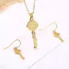 New More colors Fashion Stainless Steel jewelry Sets earring & necklace 5cm extender with good quality and low price 1309947