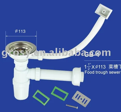 
plastic kitchen sink strainer with stainless steel(GB-4) 