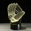 3D Night Light Lamp Acrylic Colorful Mitt Baseball Glove Sports Touch Switch