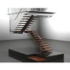 2019 Factory price modern steel wood staircase for new apartment project