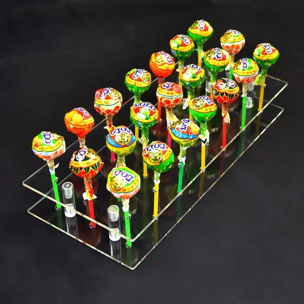 3tier 64 Hole Clear Acrylic Cake Pop Lollipop Marshmallow Display
