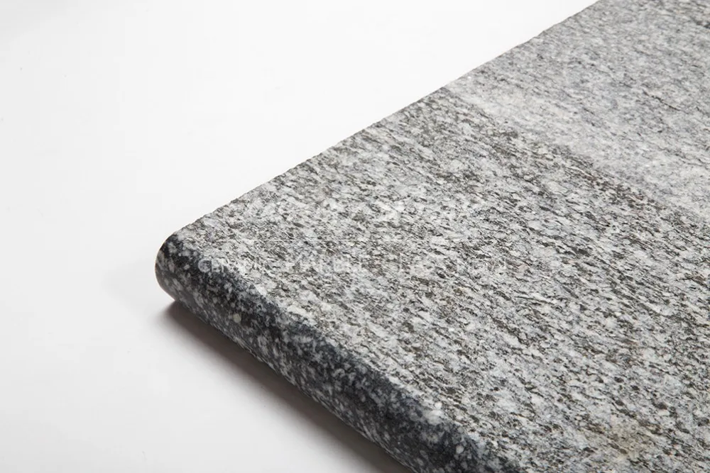 biasca gray granite flamed tile of swimming pool