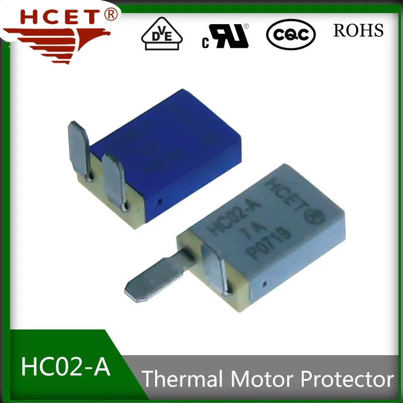 High Quality Hcet Hc02 Temperature Protector Dc Motor Thermal Switch
