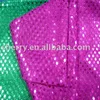 Polyester / Metallic sequin fabric with mesh ground 78G/Y for decoration,celebrate