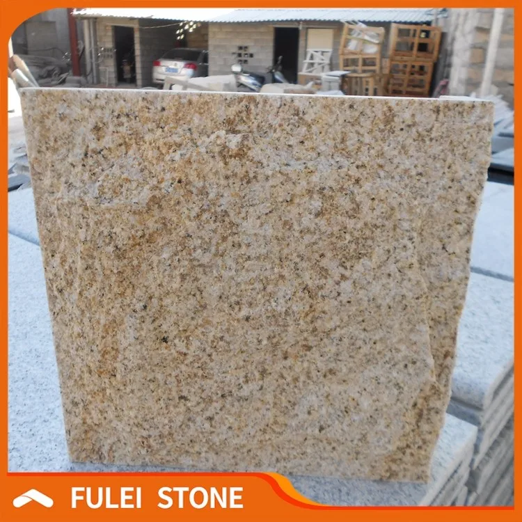 Natural yellow granite exterior mushroom stone design wall cladding