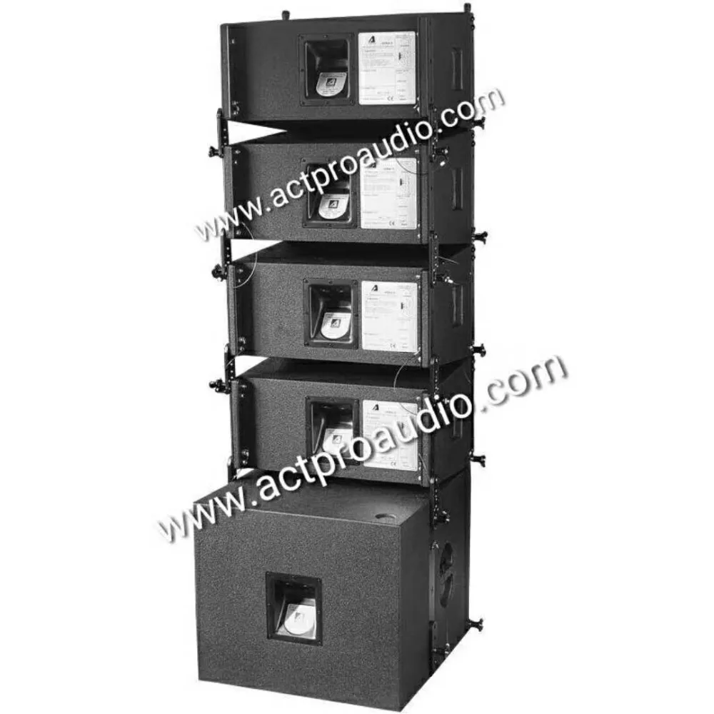 Actpro Audio Dual 10 Inch Mid Powered Active Line Array Speaker And