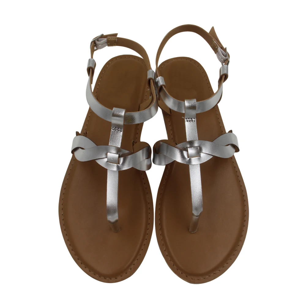 High Quality Pu Shoe Sole Flat Sandal For Women Party - Buy Pu Shoe ...